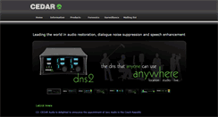 Desktop Screenshot of cedar-audio.com