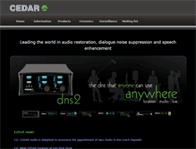 Tablet Screenshot of cedar-audio.com